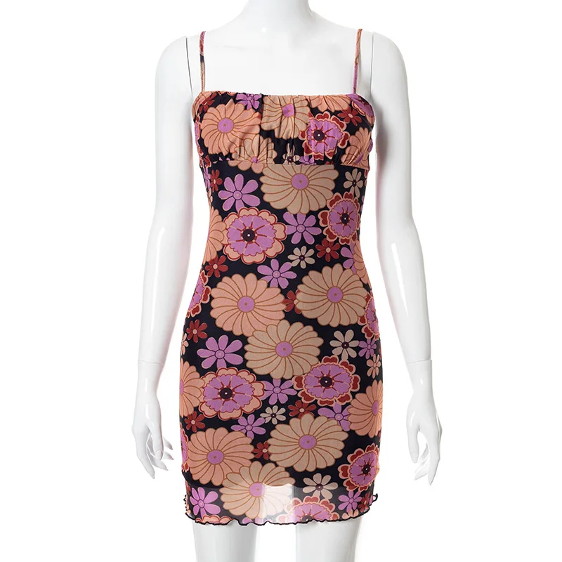 Woman Summer Floral Dress Corset Mini Sexy Spaghetti Strap Bodycon Dresses With Back Out Fashion Women'S Sundress Beach Outfits
Woman Summer Floral Dress Corset Mini Sexy Spaghetti Strap Bodycon Dresses With Back Out Fashion Women'S Sundress Beach Outfits