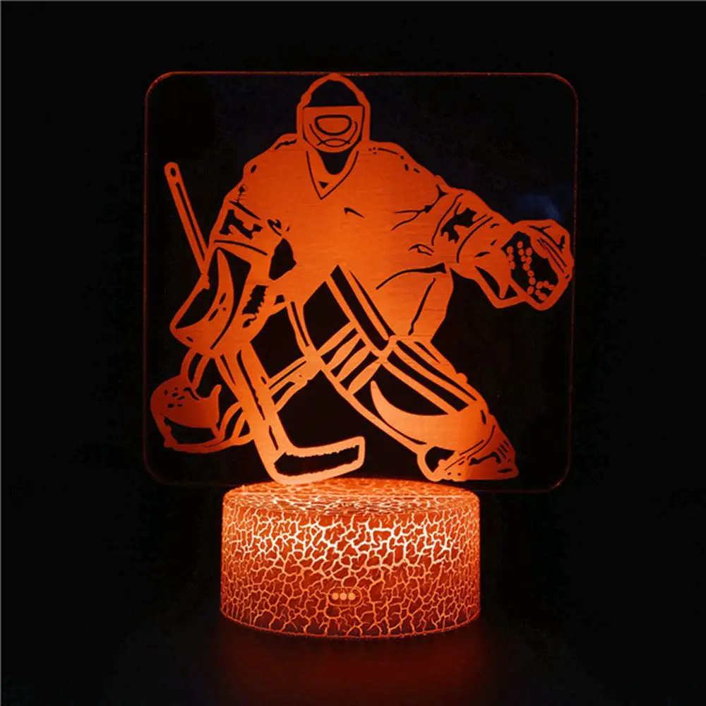 3d Led Ice Hockey Player Hockey LED Light Usb Stereo Light Bedside Night Light Children Gift Men and Women Activity Reward
3d Led Ice Hockey Player Hockey LED Light Usb Stereo Light Bedside Night Light Children Gift Men and Women Activity Reward