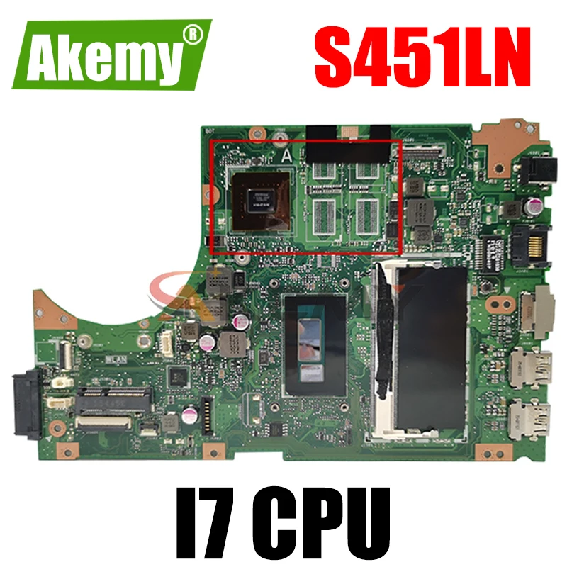 Материнская плата Akemy S451LN для ноутбука ASUS, для ASUS S451, S451L, V451, V451L, S451LN, S451LB, протестированная оригинальная материнская плата I7, процессор
Материнская плата Akemy S451LN для ноутбука ASUS, для ASUS S451, S451L, V451, V451L, S451LN, S451LB, протестированная оригинальная материнская плата I7, процессор