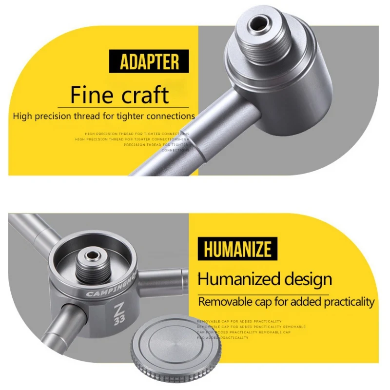 Outdoor Camping Stove Adapter Aluminium Alloy Multi-Outputs Air Tanks Connector 4 Conversion Head Furnace Converter Tools
Outdoor Camping Stove Adapter Aluminium Alloy Multi-Outputs Air Tanks Connector 4 Conversion Head Furnace Converter Tools