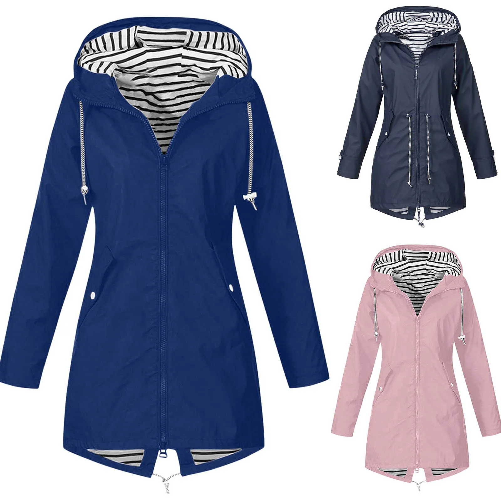 Women's Jacket Plus Size Raincoat Waterproof Long Hooded Trench Women Coats Windbreaker Jacket Outdoor Hooded Jackets veste jas
Women's Jacket Plus Size Raincoat Waterproof Long Hooded Trench Women Coats Windbreaker Jacket Outdoor Hooded Jackets veste jas