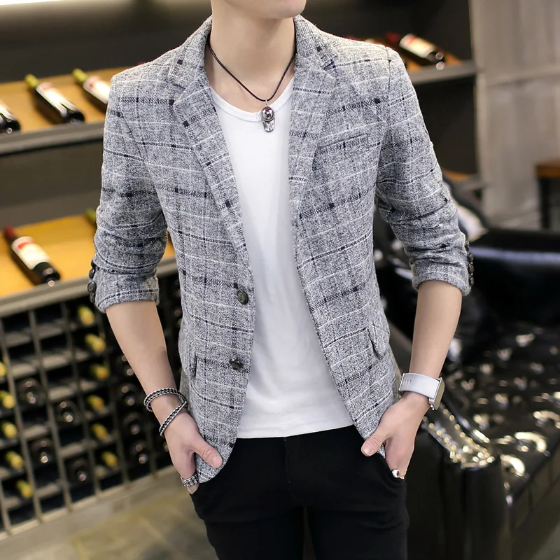 Мужской приталенный костюм, куртка, модная новинка весна-осень 2021, модные мужские костюмы, корейский приталенный шерстяной клетчатый мужск...
Мужской приталенный костюм, куртка, модная новинка весна-осень 2021, модные мужские костюмы, корейский приталенный шерстяной клетчатый мужск...