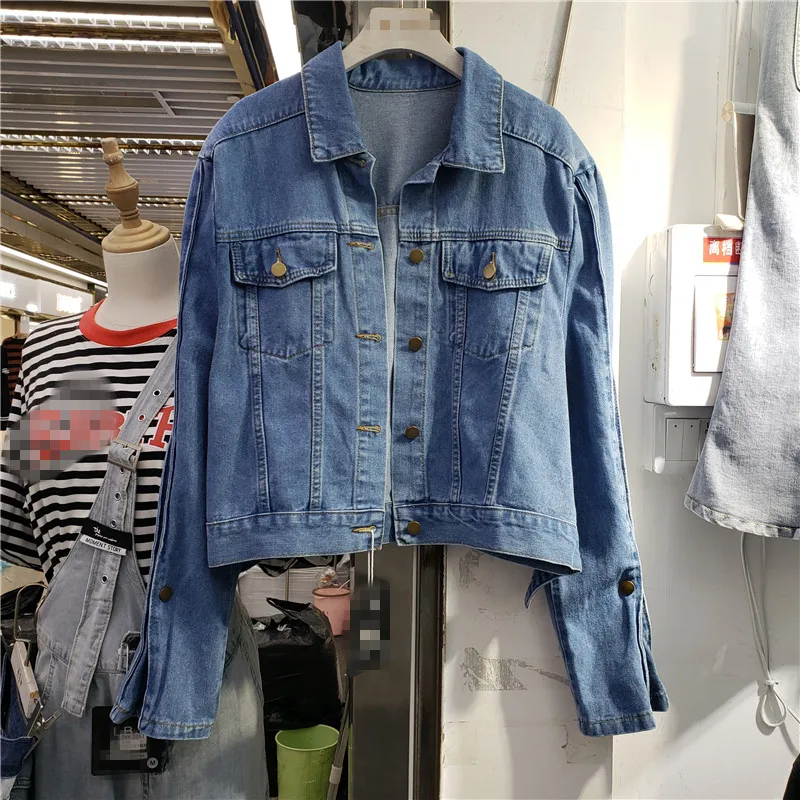 Short Denim Jacket Women Spring and Autumn Loose Long Sleeve Korean Fashion Jeans Coats Ins All-Matching Outwear Top Veste Femme
Short Denim Jacket Women Spring and Autumn Loose Long Sleeve Korean Fashion Jeans Coats Ins All-Matching Outwear Top Veste Femme