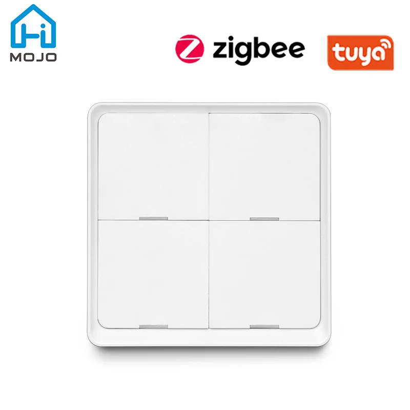HIMOJO Tuya Smart ZigBee Smart Switch 4 Gang Scenario Scene Switch Support Zigbee2mqtt deCONZ Home Assistant SmartThings
HIMOJO Tuya Smart ZigBee Smart Switch 4 Gang Scenario Scene Switch Support Zigbee2mqtt deCONZ Home Assistant SmartThings