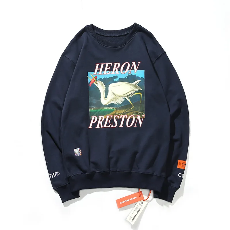 Heron Preston Crane Print Men и Women, Свободный пуловер большого размера, свитер, модная парная куртка, топы для женщин
Heron Preston Crane Print Men и Women, Свободный пуловер большого размера, свитер, модная парная куртка, топы для женщин