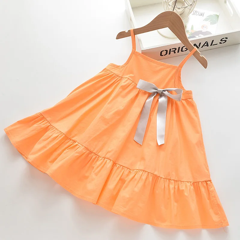 Menoea Summer A-line Kids Dresses for Girls Sleeveless Clothing Solid Sling Casual Children Girl Bow Dress Holiday 2 7 Years
Menoea Summer A-line Kids Dresses for Girls Sleeveless Clothing Solid Sling Casual Children Girl Bow Dress Holiday 2 7 Years