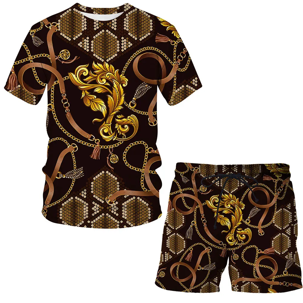 2021 New Summer Hot Sale Iron chain Children's Short-Sleeved Suit 3D Printing Man / Woman Casual Fashion Shorts + T-Shirt Tops
2021 New Summer Hot Sale Iron chain Children's Short-Sleeved Suit 3D Printing Man / Woman Casual Fashion Shorts + T-Shirt Tops