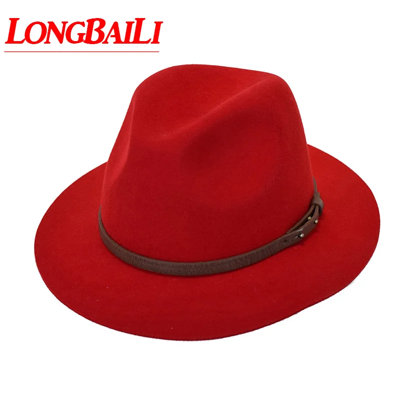Winter Plain Wool Felt Fedora Hats Women Wide Brim Hat Female Sunbonnet Jazz Hat Free Shipping SDDW095
Winter Plain Wool Felt Fedora Hats Women Wide Brim Hat Female Sunbonnet Jazz Hat Free Shipping SDDW095