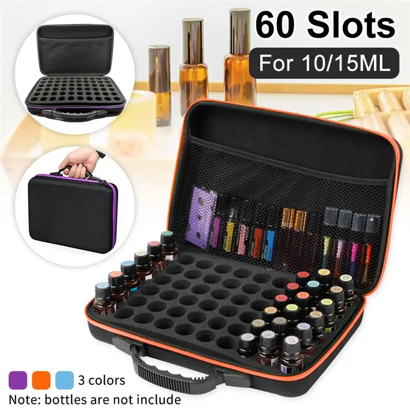 60 Slots Essential Oil Bag Holder Portable Travel Essential Oil Bottle Organizer Shock-Proof Abrasion-Resistant Bag Collect Case
60 Slots Essential Oil Bag Holder Portable Travel Essential Oil Bottle Organizer Shock-Proof Abrasion-Resistant Bag Collect Case