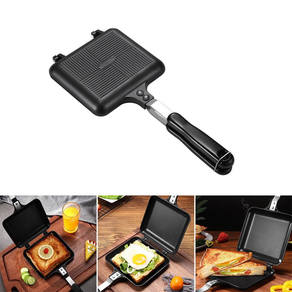Sandwich Frying Pan Non-stick Frying Pan Sandwich Double-sided Not Foldable Pan With Handles For Kitchen Accessories Tools
Sandwich Frying Pan Non-stick Frying Pan Sandwich Double-sided Not Foldable Pan With Handles For Kitchen Accessories Tools