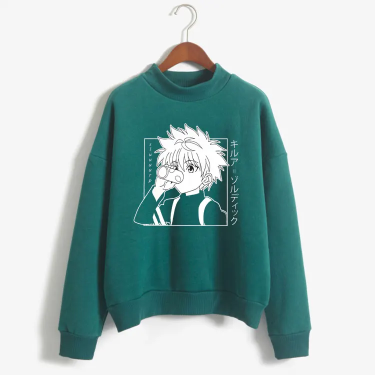 Hunter X Hunter Turtleneck Hoodie Sweatshirt High Quality Hoodies Men Women Streetwear Autumn Tracksuit Fashion Anime Jacket
Hunter X Hunter Turtleneck Hoodie Sweatshirt High Quality Hoodies Men Women Streetwear Autumn Tracksuit Fashion Anime Jacket