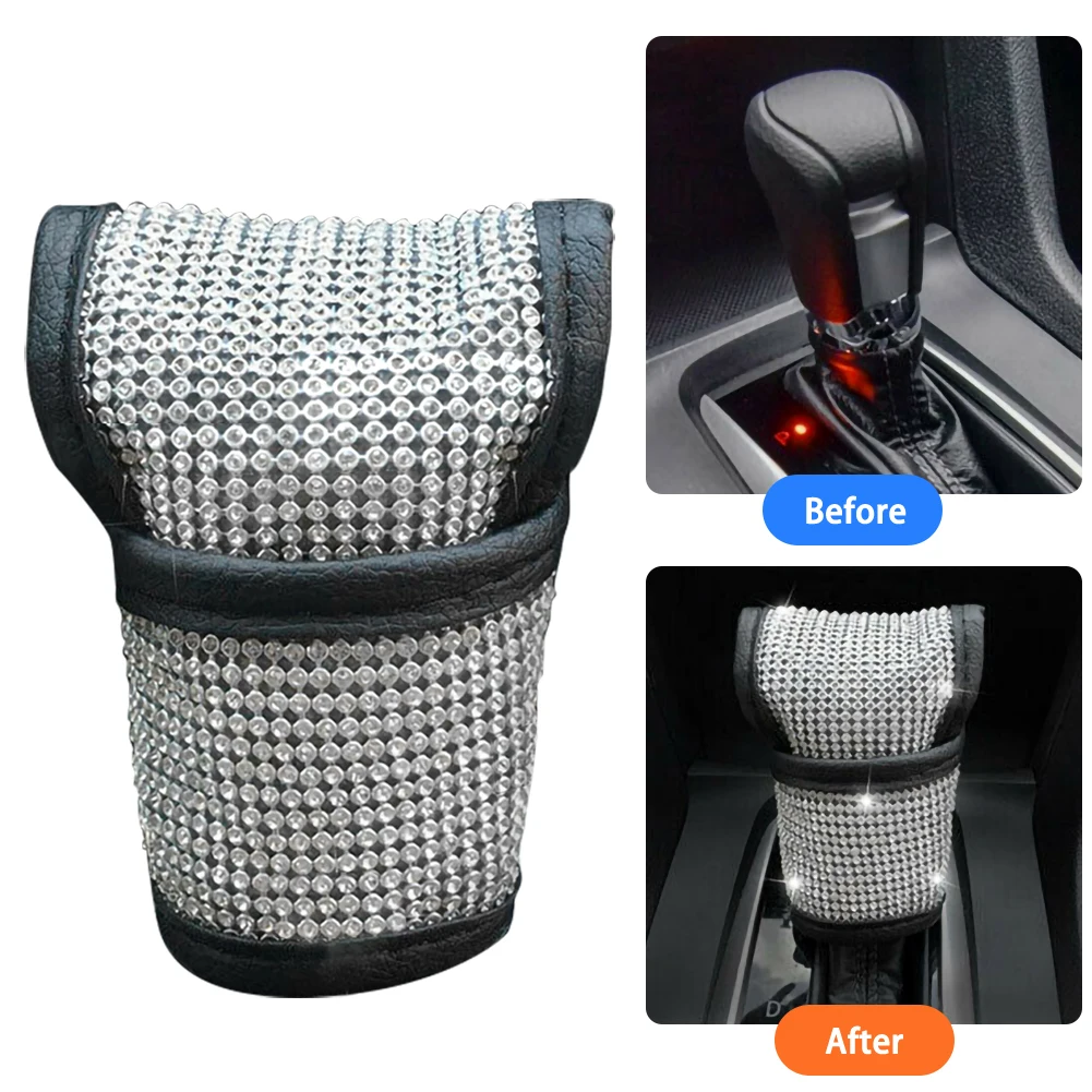 Car Gear Head Shift Knob Cover Bling Crystal Gear Shift Handle Auto Interior Accessories for most cars
Car Gear Head Shift Knob Cover Bling Crystal Gear Shift Handle Auto Interior Accessories for most cars