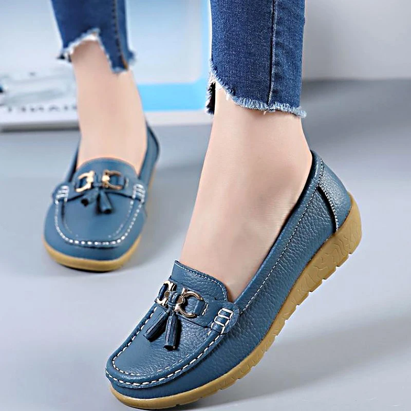 2021 New Women Shoes Loafers Genuine Leather Women Flats Slip On Women's Loafers Spring Flats Female Moccasins Shoes
2021 New Women Shoes Loafers Genuine Leather Women Flats Slip On Women's Loafers Spring Flats Female Moccasins Shoes