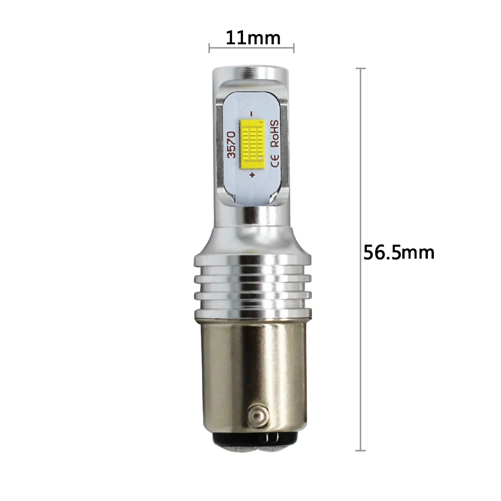 

CANbus Error Free 980 Lumens HID White BA15D 1157 LED Bulbs for car Reverse light, Backup light, Signal Light ,6000K 12V-24V