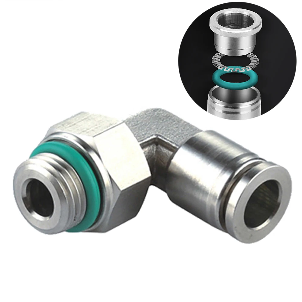 304 stainless steel joint trachea quick coupling 1/8" 1/4" 3/8" 1/2" BSP pneumatic quick coupling elbow male thread G thread
304 stainless steel joint trachea quick coupling 1/8" 1/4" 3/8" 1/2" BSP pneumatic quick coupling elbow male thread G thread