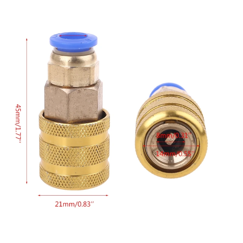 Straight Plug Fitting Round Head Quick Inflatable Nozzle Hose OD Diameter 8mm Connector Dual Stuck Brass Stainless
Straight Plug Fitting Round Head Quick Inflatable Nozzle Hose OD Diameter 8mm Connector Dual Stuck Brass Stainless