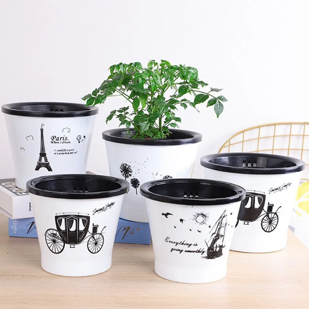 Home Plant Flower Pot Desktop Flower Pots & Planters Automatic Water Absorbing Flower Pot Resin Planter Basket Garden Supply
Home Plant Flower Pot Desktop Flower Pots & Planters Automatic Water Absorbing Flower Pot Resin Planter Basket Garden Supply