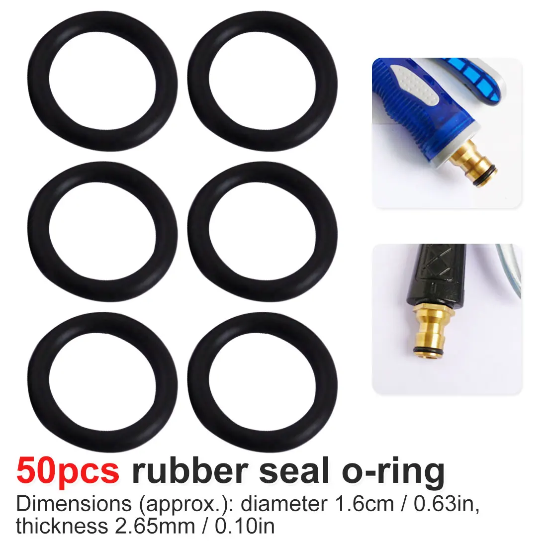 2.65 mm/0.10 inch O-ring waterproof noise reduction ring pipe joint equipment gardening tools rubber ring thickness 50 16mm
2.65 mm/0.10 inch O-ring waterproof noise reduction ring pipe joint equipment gardening tools rubber ring thickness 50 16mm