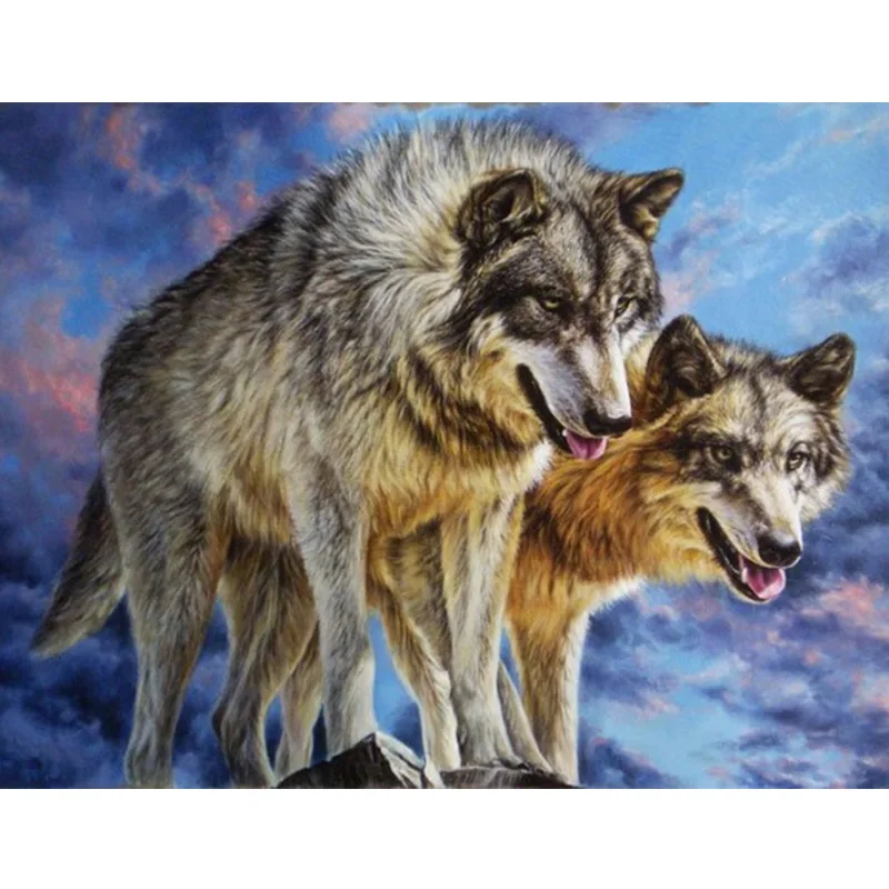 Diamond painting cross stitch Animal diamond mosaic embroidery Animal on the hill Agile wolf full rhinestone decoration painting
Diamond painting cross stitch Animal diamond mosaic embroidery Animal on the hill Agile wolf full rhinestone decoration painting