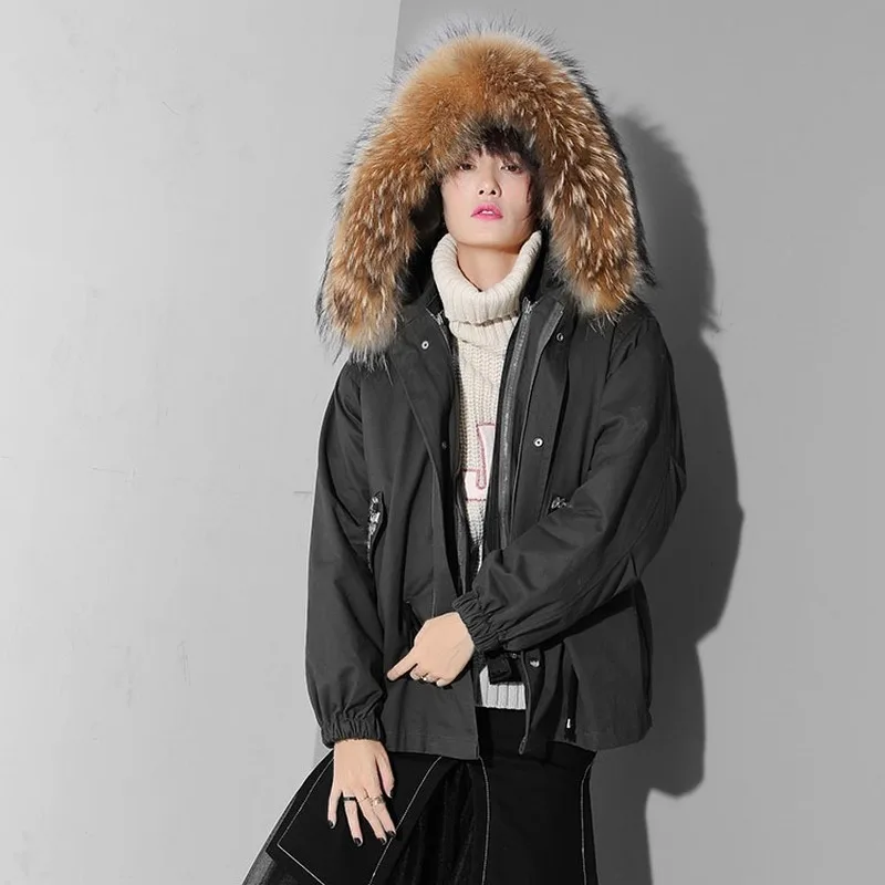 Parkas 2021 Spring Fashion Big Raccoon Hair Detachable Two-Piece New Women's Long-Sleeved Light Diamond Cotton Overcoat
Parkas 2021 Spring Fashion Big Raccoon Hair Detachable Two-Piece New Women's Long-Sleeved Light Diamond Cotton Overcoat
