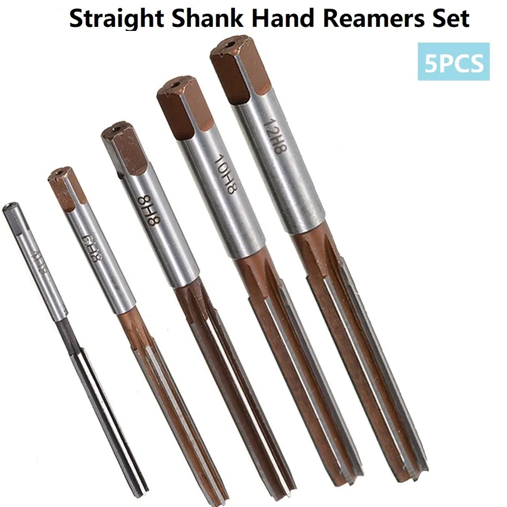 5 Pcs Hand Reamer H8 Manual Reamer Chuck Straight Shank Manual Reamer Set 6 Grooves 4mm / 5mm / 6mm / 8mm / 10mm Manual Tool Set
5 Pcs Hand Reamer H8 Manual Reamer Chuck Straight Shank Manual Reamer Set 6 Grooves 4mm / 5mm / 6mm / 8mm / 10mm Manual Tool Set