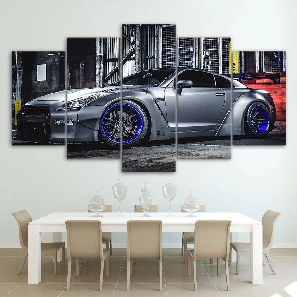 5Pcs Nissan GTR R35 Luxury Sports Car HD Printed Oil Painting Poster Home Decor Wall Art Canvas Living Room Modular Pictures
5Pcs Nissan GTR R35 Luxury Sports Car HD Printed Oil Painting Poster Home Decor Wall Art Canvas Living Room Modular Pictures
