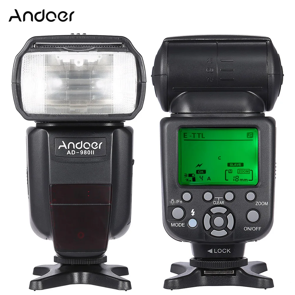 Вспышка Andoer AD-980II HSS 1/8000s Master Slave GN58 для камеры Canon 5D Mark III/5D Mark II/6D/5D DSLR
Вспышка Andoer AD-980II HSS 1/8000s Master Slave GN58 для камеры Canon 5D Mark III/5D Mark II/6D/5D DSLR