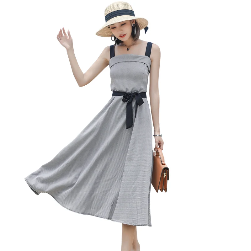 Korean Style New Strapless Sling Dress Female Summer One-Word Collar Waist Mid-Length Casual Plaid Skirt A-Line Suspender Skirt
Korean Style New Strapless Sling Dress Female Summer One-Word Collar Waist Mid-Length Casual Plaid Skirt A-Line Suspender Skirt