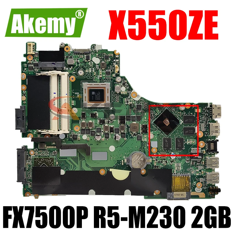 Akemy X550ZE Laptop motherboard for ASUS X550ZE X550Z K550Z VM590Z original mainboard FX7500P R5-M230 2GB
Akemy X550ZE Laptop motherboard for ASUS X550ZE X550Z K550Z VM590Z original mainboard FX7500P R5-M230 2GB