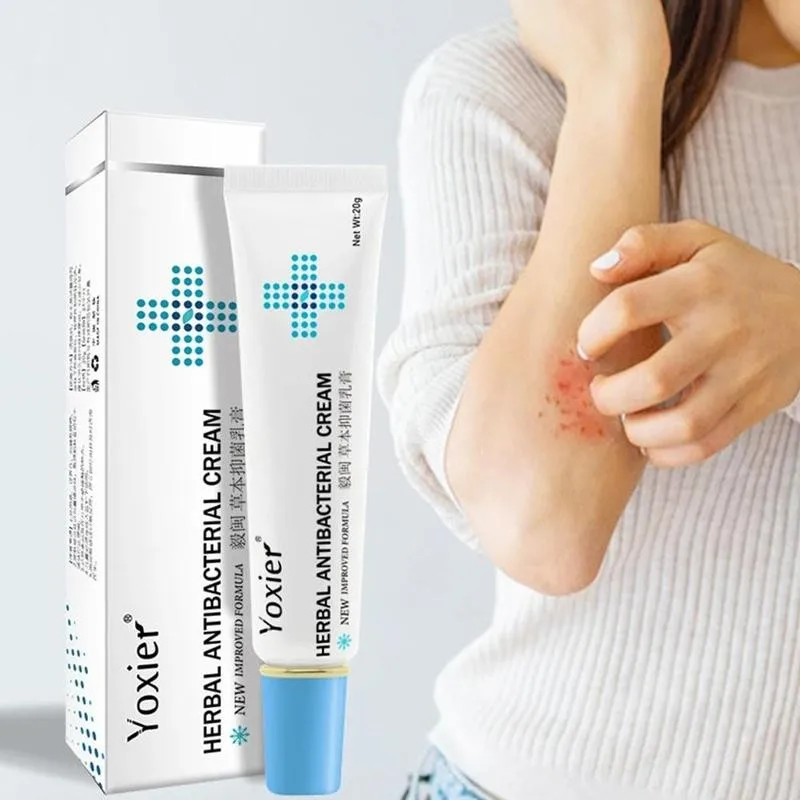 Yoxier 20G Herbal Antibacterial Cream Skin Psoriasis Cream Eczema Urticaria Anti-itch Rash Treatment Skin Desquamation Reli V4P9 
Yoxier 20G Herbal Antibacterial Cream Skin Psoriasis Cream Eczema Urticaria Anti-itch Rash Treatment Skin Desquamation Reli V4P9