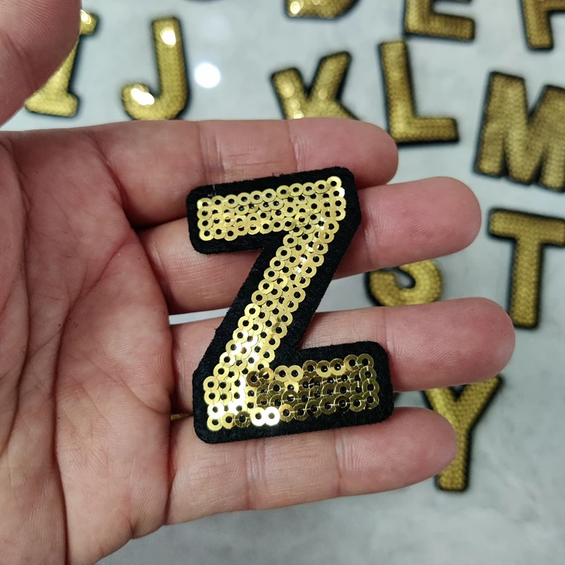 1Pcs Gold Sequin Patch English Letter Patches For Clothing Alphabet Iron On Embroidery Sticker Stripes Sew Accessories DIY Name
1Pcs Gold Sequin Patch English Letter Patches For Clothing Alphabet Iron On Embroidery Sticker Stripes Sew Accessories DIY Name