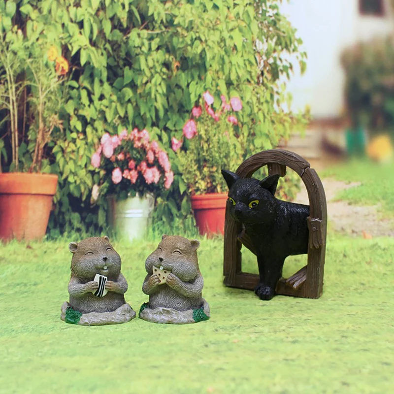Cat and Gopher Ornament Set Lovely Resin Animals Figurines for Home Garden Courtyard Decoration Garden Supplies
Cat and Gopher Ornament Set Lovely Resin Animals Figurines for Home Garden Courtyard Decoration Garden Supplies