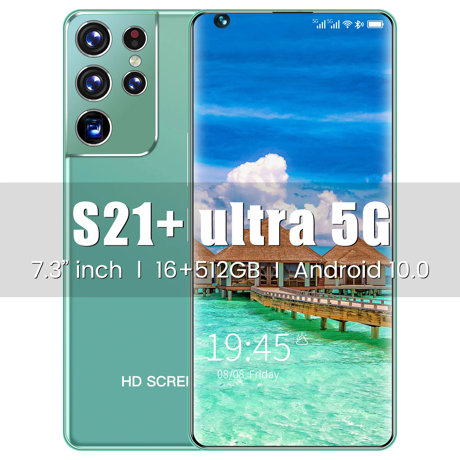 S21Ultra 7.3 Inch Big Screen 16GB RAM 512GB ROM 5G LTE Bands Game Phone 2021 New 24+48MP MTK6889 Deca Core 6800mAh Cell Phones
S21Ultra 7.3 Inch Big Screen 16GB RAM 512GB ROM 5G LTE Bands Game Phone 2021 New 24+48MP MTK6889 Deca Core 6800mAh Cell Phones