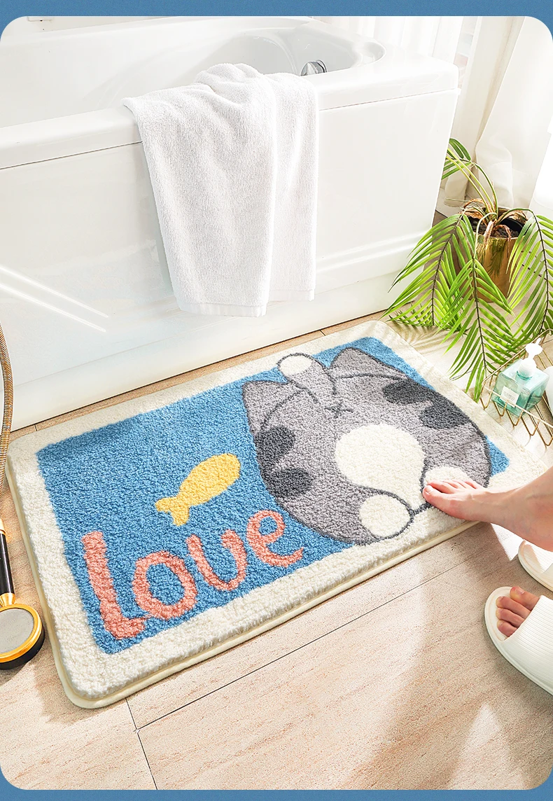 Bathroom Absorbent Floor Mat Toilet Door Mat Entrance Bathroom Non-Slip Mat Household Carpet Doormat Bathroom Step Mat
Bathroom Absorbent Floor Mat Toilet Door Mat Entrance Bathroom Non-Slip Mat Household Carpet Doormat Bathroom Step Mat