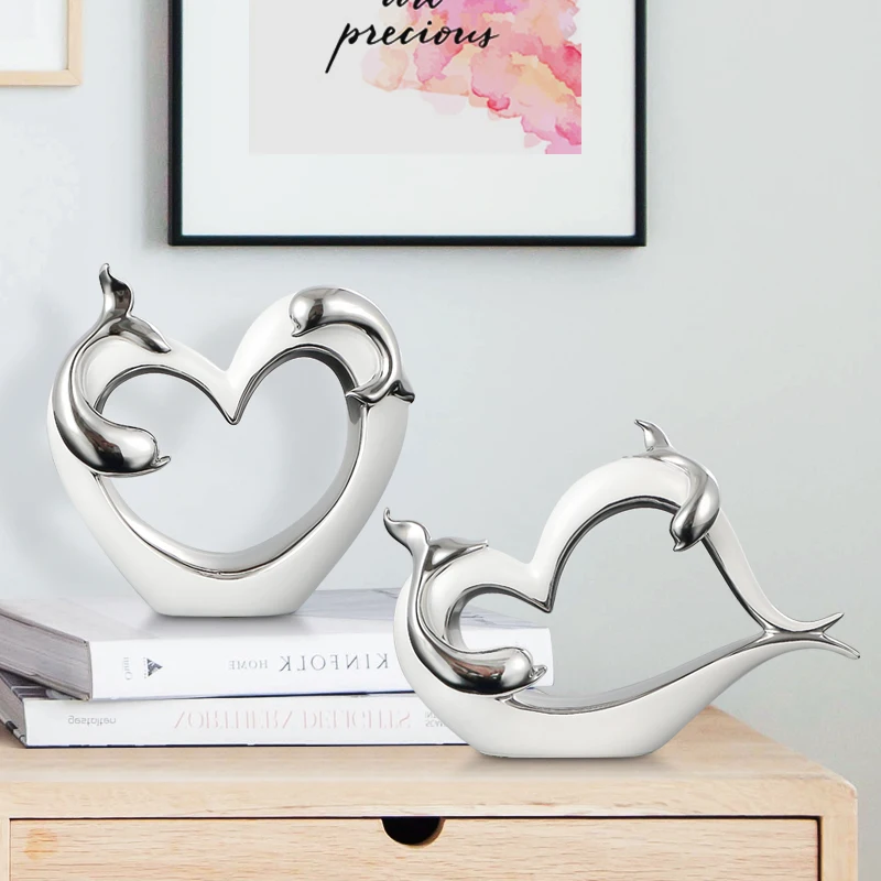 Creativity Heart-shaped Ceramic Vases Figurines & Miniatures creative Furnishing articles for Home Wedding Decoration
Creativity Heart-shaped Ceramic Vases Figurines & Miniatures creative Furnishing articles for Home Wedding Decoration