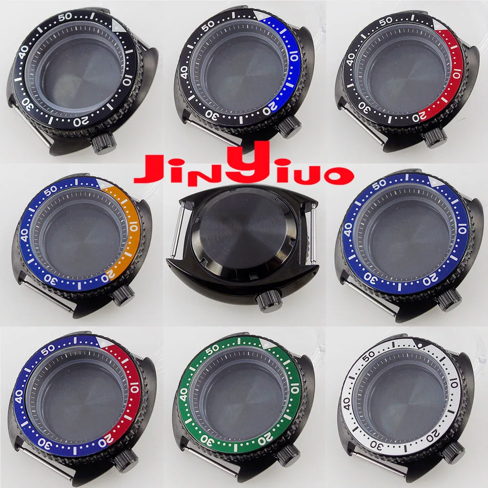 PVD Plated Black 45mm Men Watch Case fit NH35A NH36A Sapphire Glass Chapter Ring Solid Back
PVD Plated Black 45mm Men Watch Case fit NH35A NH36A Sapphire Glass Chapter Ring Solid Back