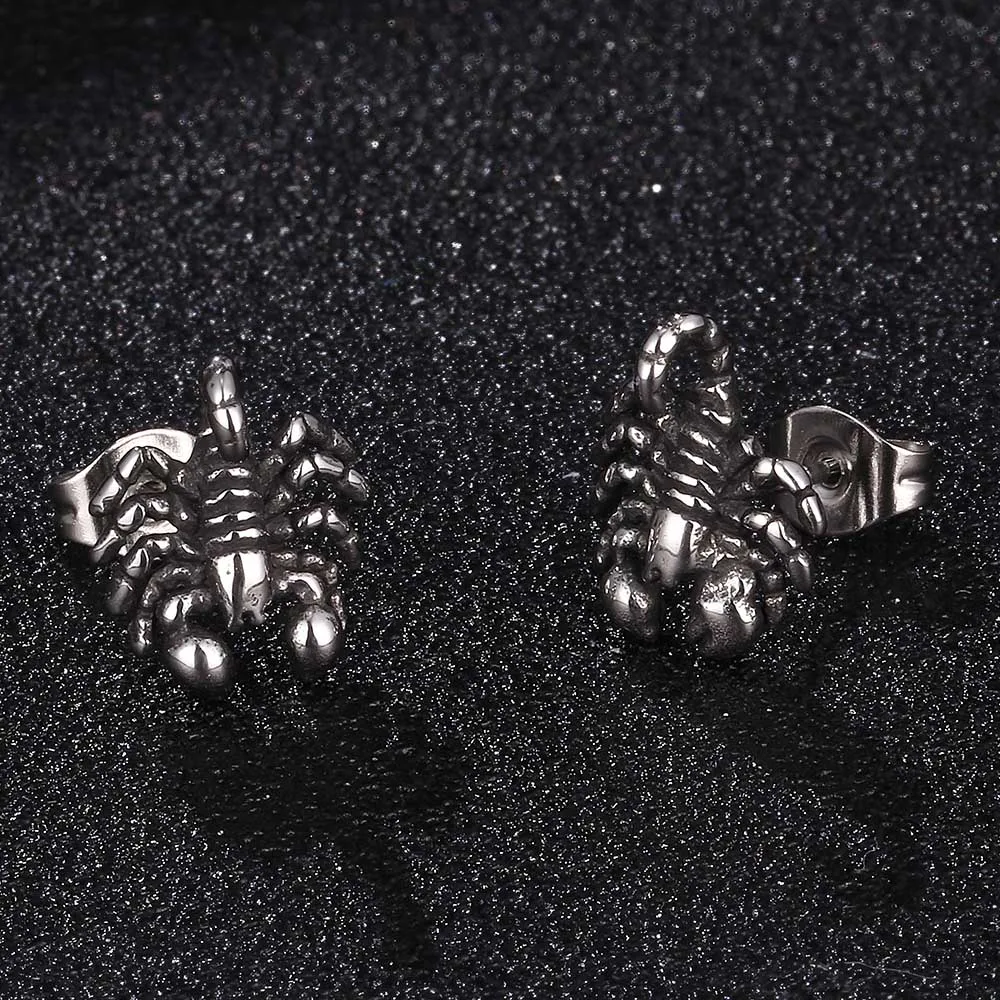 1 Pair Stainless Steel Scorpion Stud Earring Animal Punk Earrings Men Women Halloween Party Jewelry BB0678
1 Pair Stainless Steel Scorpion Stud Earring Animal Punk Earrings Men Women Halloween Party Jewelry BB0678