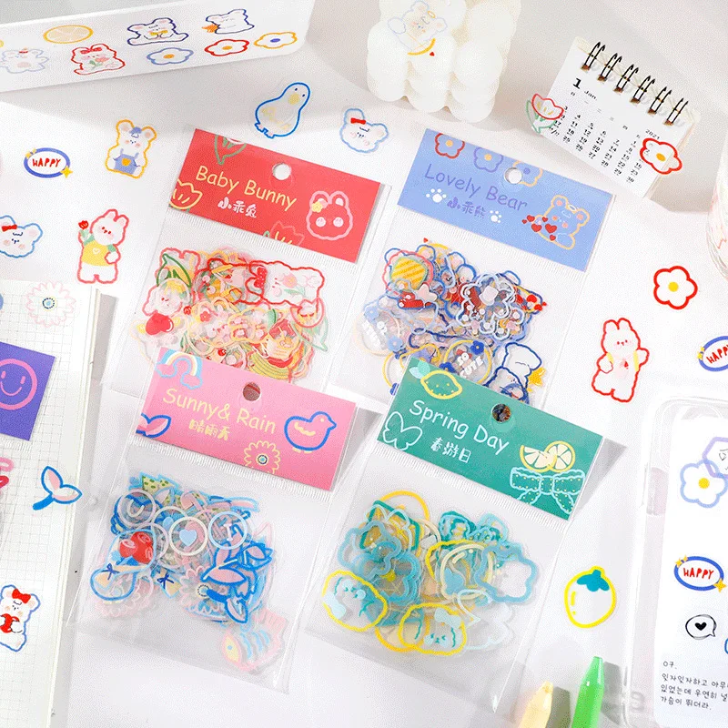 Spring Outing Day Sticker Bag Series PET Pocketbook Sticker Bag Cute Kawaii Series Material Sticker Colorful Decoration
Spring Outing Day Sticker Bag Series PET Pocketbook Sticker Bag Cute Kawaii Series Material Sticker Colorful Decoration