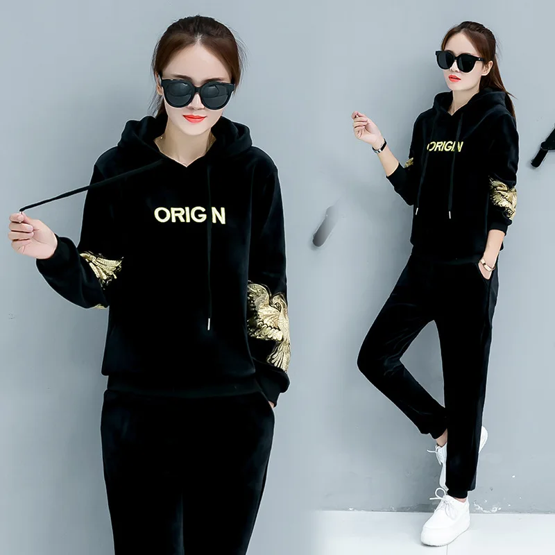 2021 Sweater Autumn New Women's Suit Hooded Sports Suit Korean Casual Two-piece Suit Loose Oversized High Waist Women's Wear
2021 Sweater Autumn New Women's Suit Hooded Sports Suit Korean Casual Two-piece Suit Loose Oversized High Waist Women's Wear