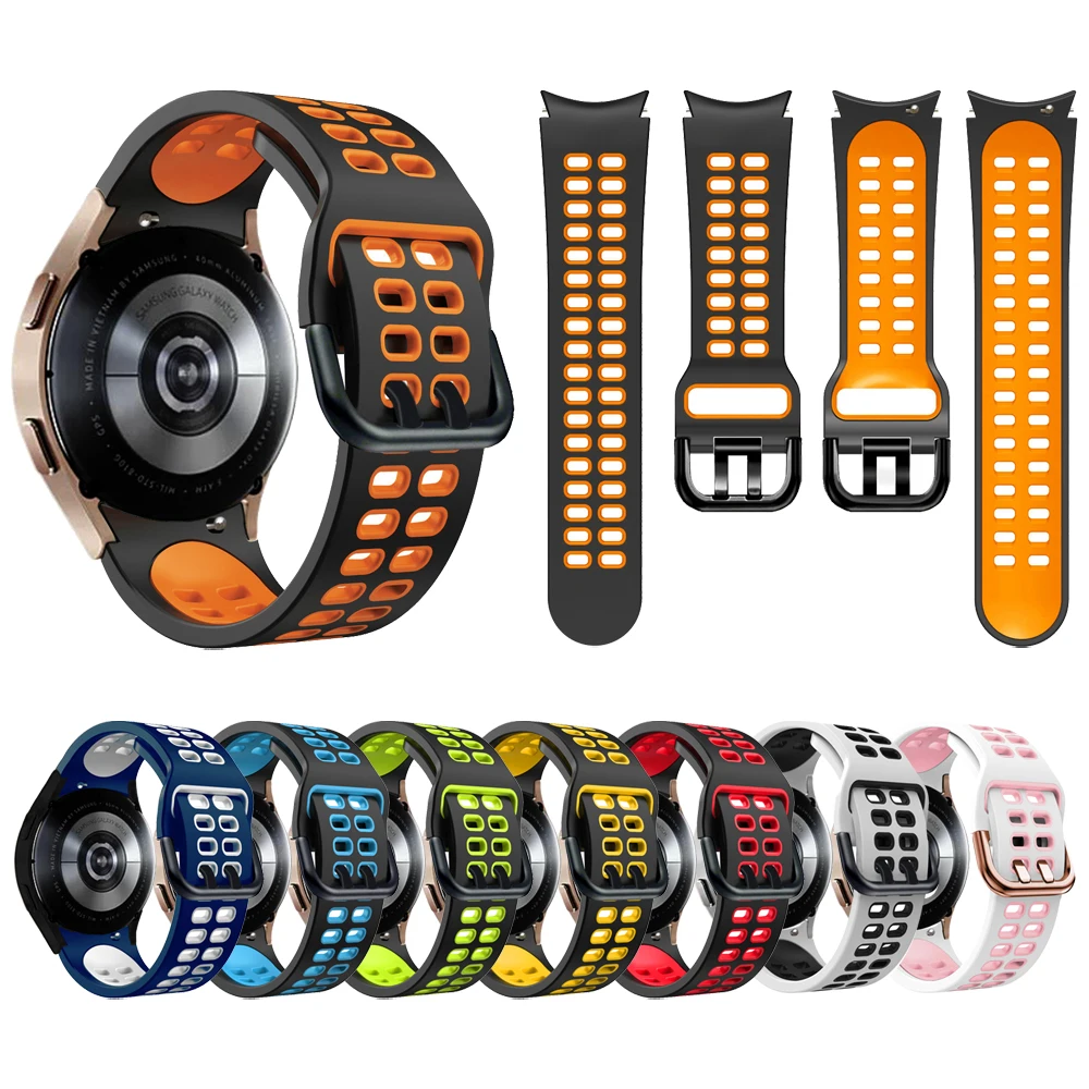 Sports silicone strap For Samsung Galaxy Watch4 Classic 46mm 42mm Replacement Band GalaxyWatch 4 44mm 42mm Curved end Watchband
Sports silicone strap For Samsung Galaxy Watch4 Classic 46mm 42mm Replacement Band GalaxyWatch 4 44mm 42mm Curved end Watchband
