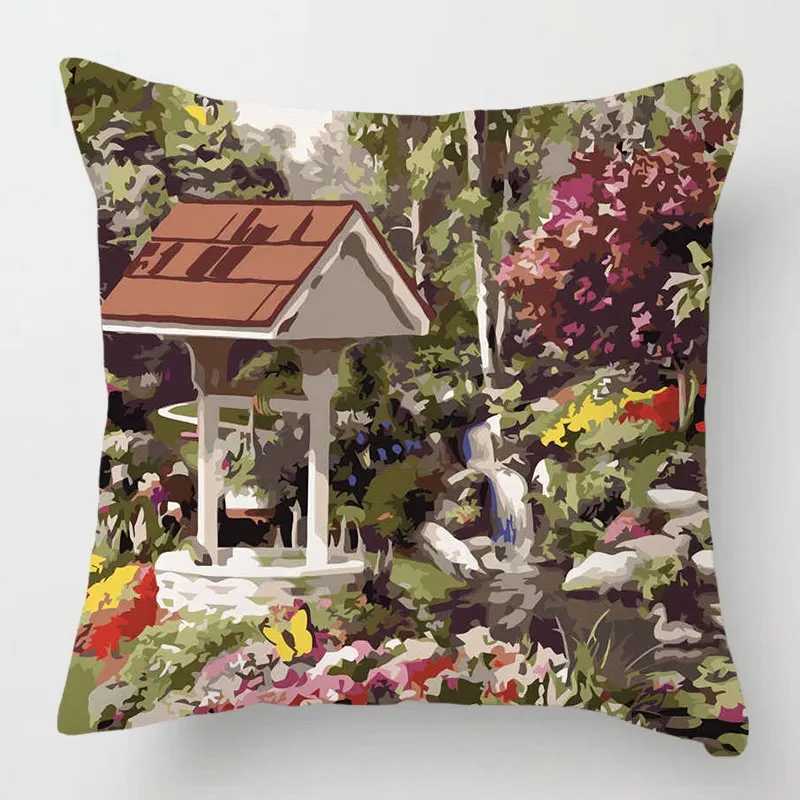 Art Big city Oil Painting Landscape Pillow Cover Cotton Linen living Room Decoration Accessories House Pastoral Home 45x45CM
Art Big city Oil Painting Landscape Pillow Cover Cotton Linen living Room Decoration Accessories House Pastoral Home 45x45CM