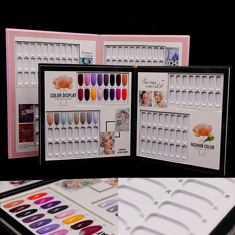 Double-Sided 36/48/60/80/120 Tips Nail Gel Polish Display Card Book Color Board Palette Stand with Nail Tips Salon Show Tools
Double-Sided 36/48/60/80/120 Tips Nail Gel Polish Display Card Book Color Board Palette Stand with Nail Tips Salon Show Tools