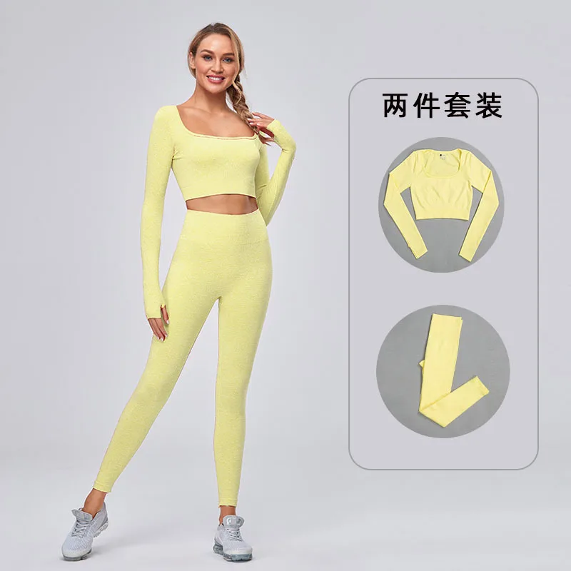 WILK new tight-fitting sports quick-drying breathable long-sleeved high-waist fitness leggings stretch seamless yoga suit women
WILK new tight-fitting sports quick-drying breathable long-sleeved high-waist fitness leggings stretch seamless yoga suit women