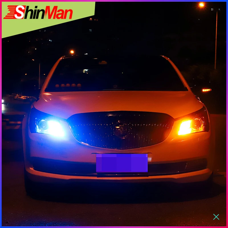 ShinMan For Toyota Avensis Rav4 Cruisis Prado Camry Prius highlander T20 turn signal + LED daytime lights 70W Car DRL lamp | Автомобили и