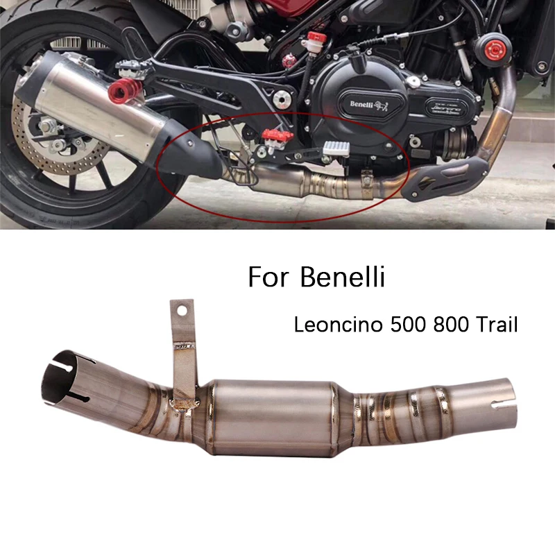 Удалить катализатор для Benelli Leoncino 500 800 Trail выхлопная труба мотоцикла титановый сплав средняя труба скольжения на оригинальную трубу глушителя
Удалить катализатор для Benelli Leoncino 500 800 Trail выхлопная труба мотоцикла титановый сплав средняя труба скольжения на оригинальную трубу глушителя