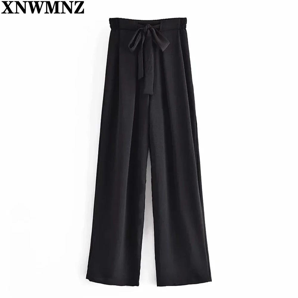 XNWMNZ новые модные женские плавные брюки с высокой талией и широкими штанинами, женские Винтажные эластичные пояса, свободные брюки с завязка...
XNWMNZ новые модные женские плавные брюки с высокой талией и широкими штанинами, женские Винтажные эластичные пояса, свободные брюки с завязка...