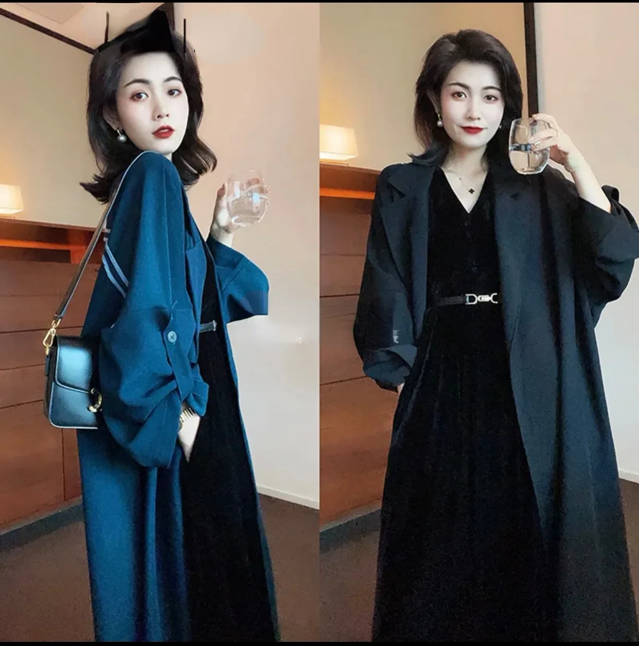 2021 Spring Autumn 2 Piece Suit Long Sleeve Coat Women Dresses Female Girls Dress Suits Robe Femme Vestido 2 Piece Set
2021 Spring Autumn 2 Piece Suit Long Sleeve Coat Women Dresses Female Girls Dress Suits Robe Femme Vestido 2 Piece Set