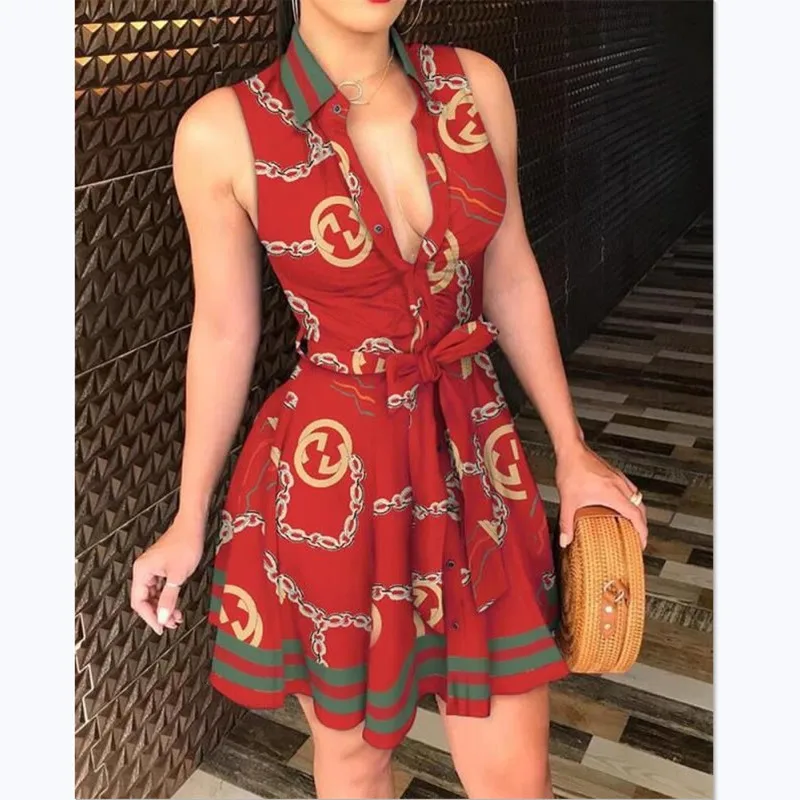 Plus Size Party Dresses Clubwear 2021 New Style Women's Summer Sleeveless Blouse Sexy Mini Dress Shirt Casual Clothes Office
Plus Size Party Dresses Clubwear 2021 New Style Women's Summer Sleeveless Blouse Sexy Mini Dress Shirt Casual Clothes Office