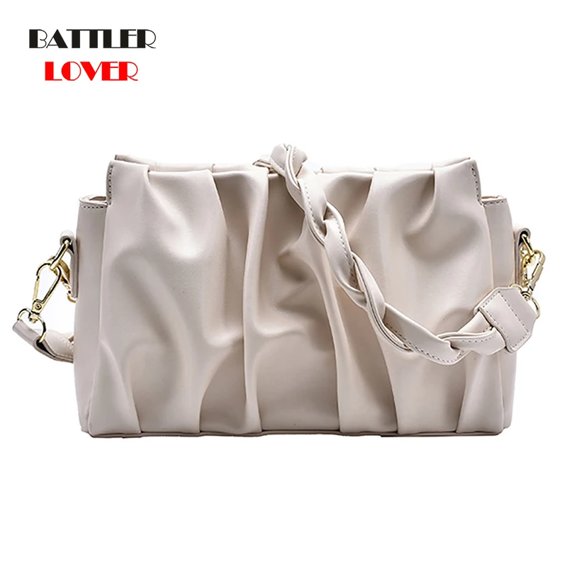Folds Designer Leather Crossbody Flap For Women 2021 Solid Color Shoulder Handbags and Purses Female Trend Branded Tote Hand Bag
Folds Designer Leather Crossbody Flap For Women 2021 Solid Color Shoulder Handbags and Purses Female Trend Branded Tote Hand Bag