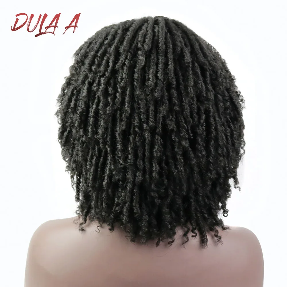 Парик из 14-дюймовых Волос Dreadlock мягкие короткие синтетические парики для